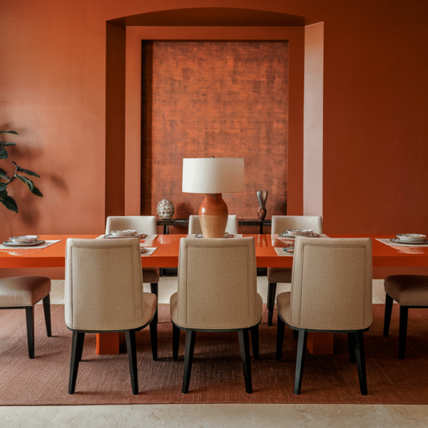 24 Orange Dining Room Decor Ideas&hellip;