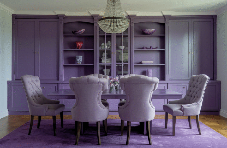 Purple Dining Room