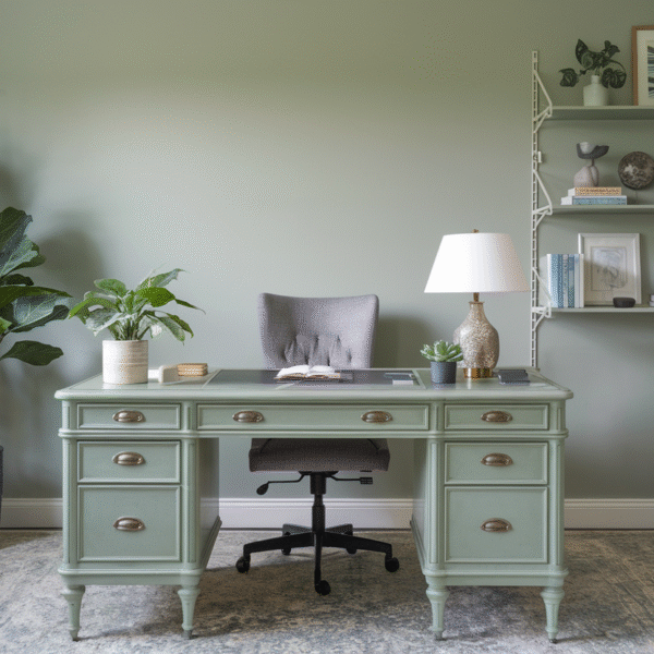 Sage Green Home Office