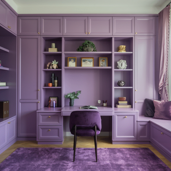 Purple Home Office