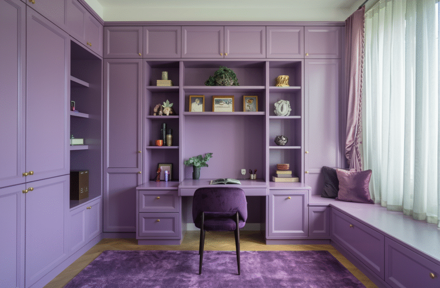 Purple Home Office
