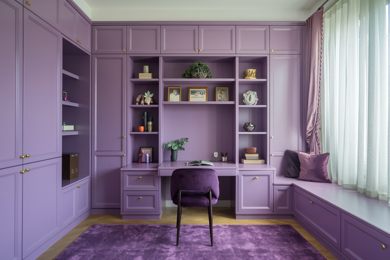 Purple Home Office