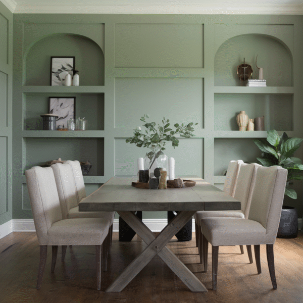 Sage Green Dining Room