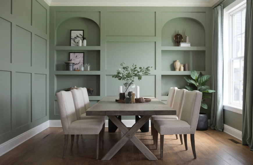Sage Green Dining Room