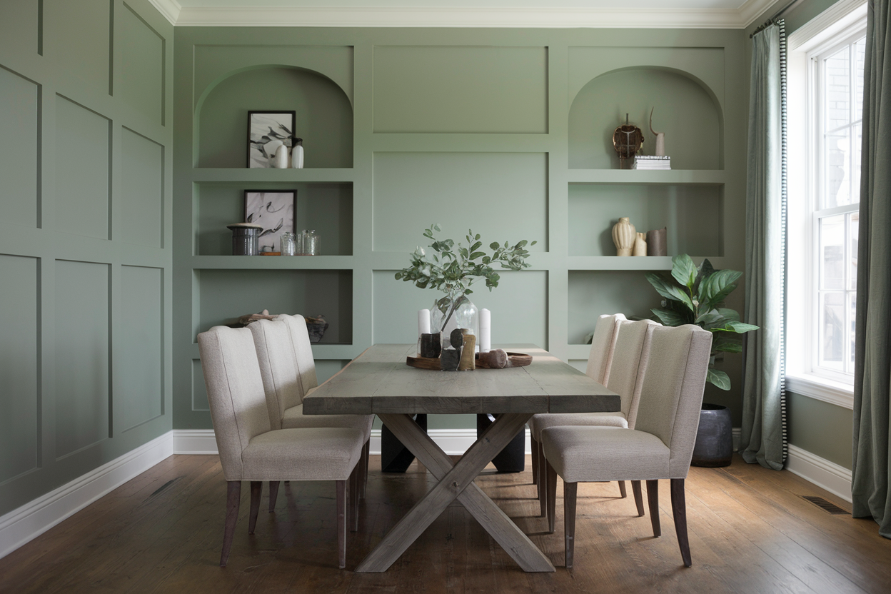 Sage Green Dining Room