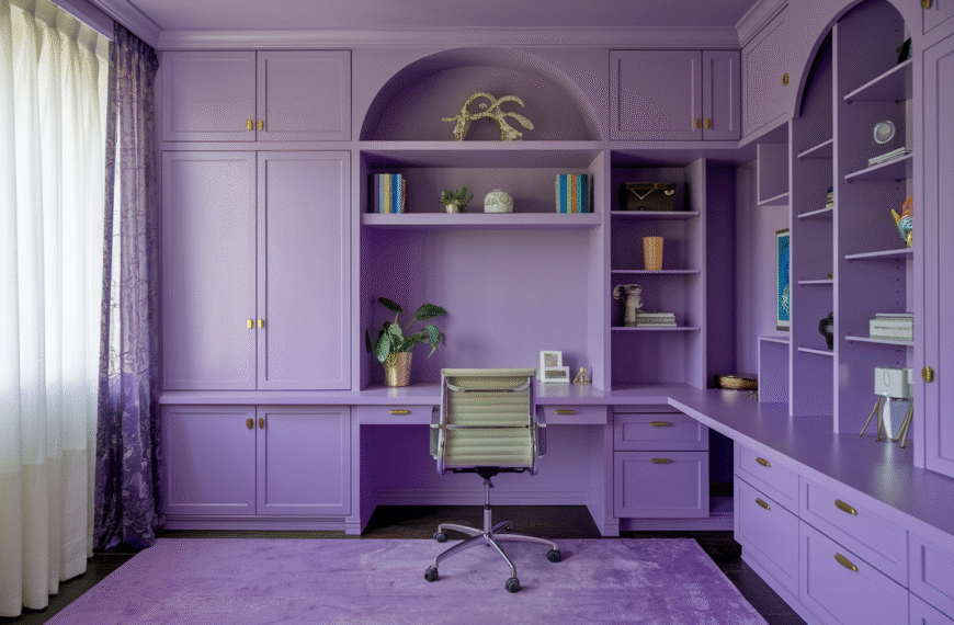 Purple Home Office