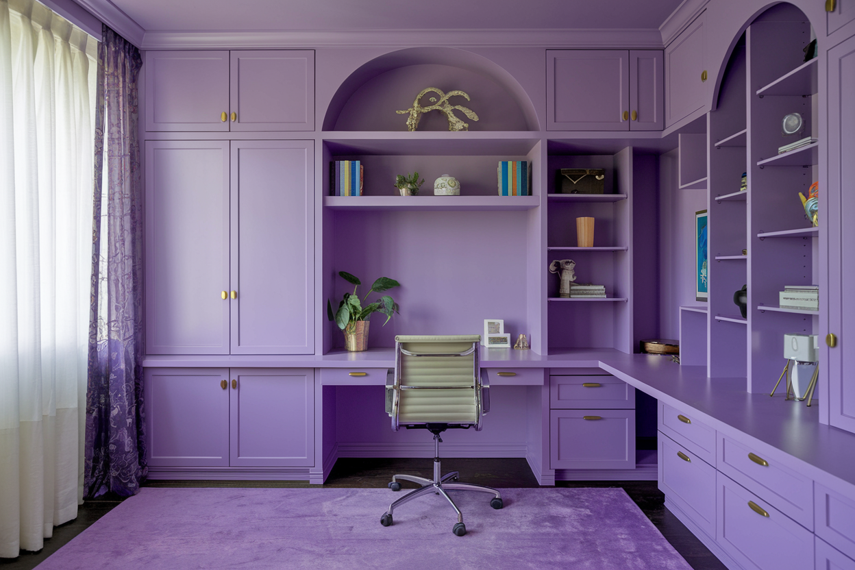 Purple Home Office