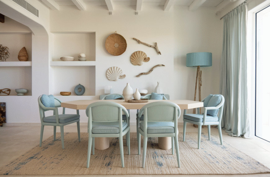 Boho Coastal Dining Room