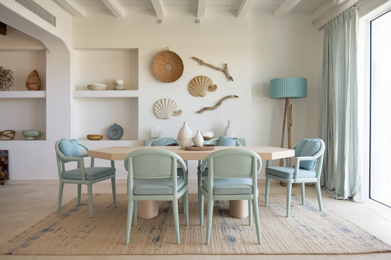 Boho Coastal Dining Room