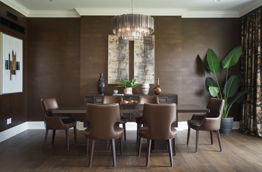 Brown Dining Room