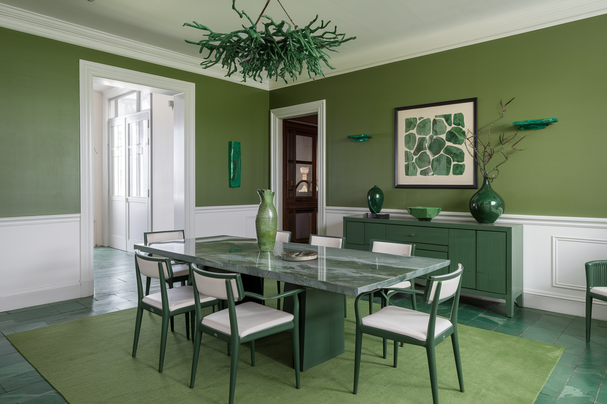 Green Dining Room