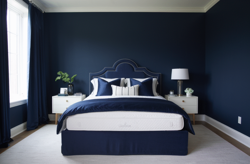 Navy Bedroom