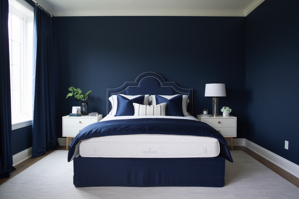 Navy Bedroom