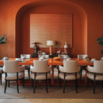 Orange Dining Room