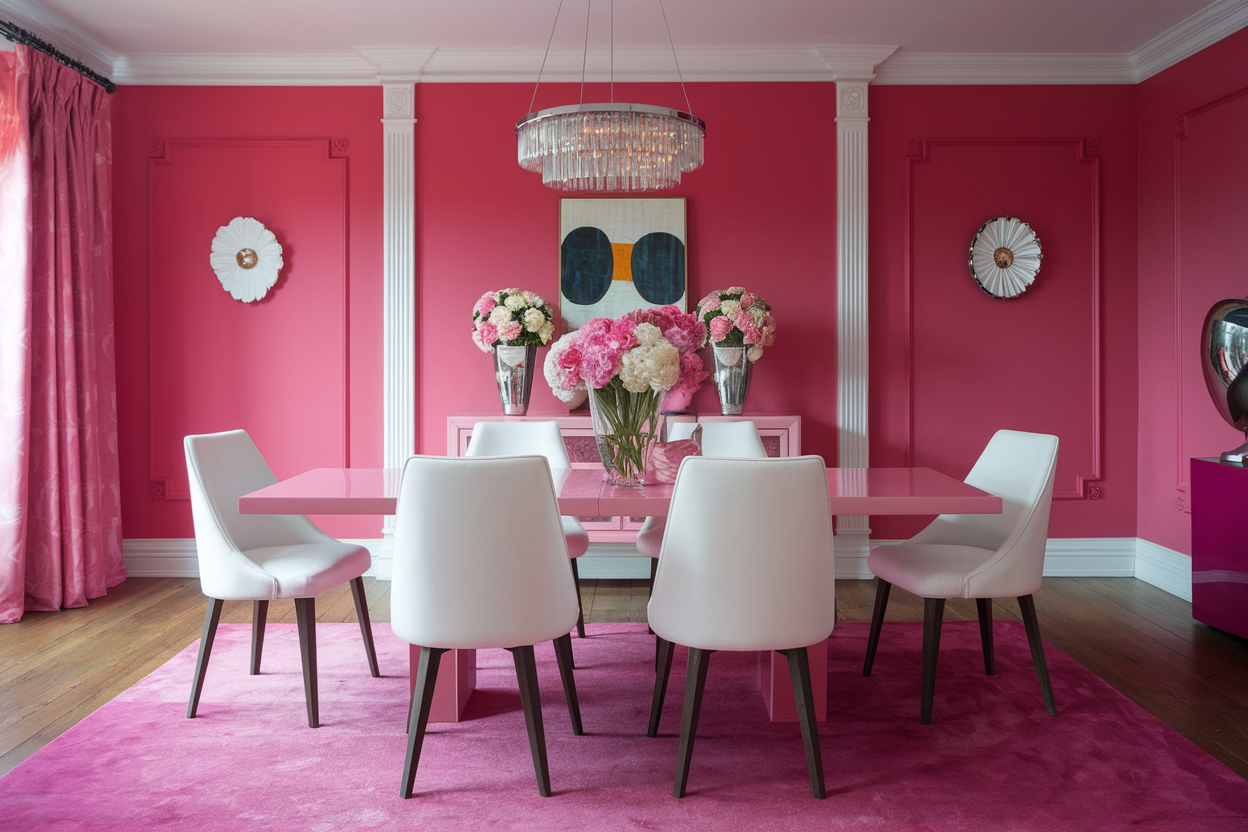 Pink Dining Room