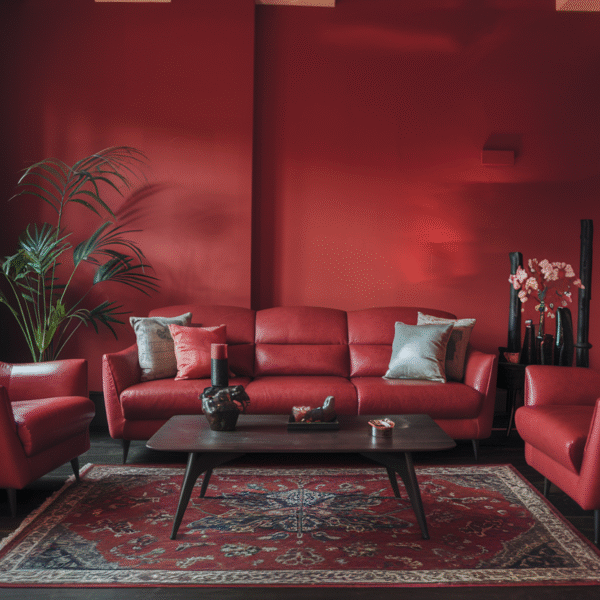 Red Living Room