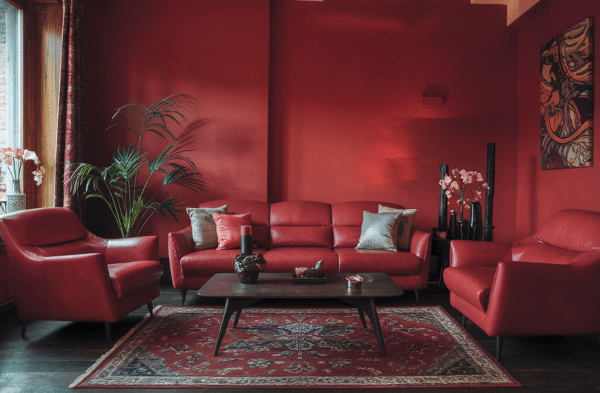 Red Living Room