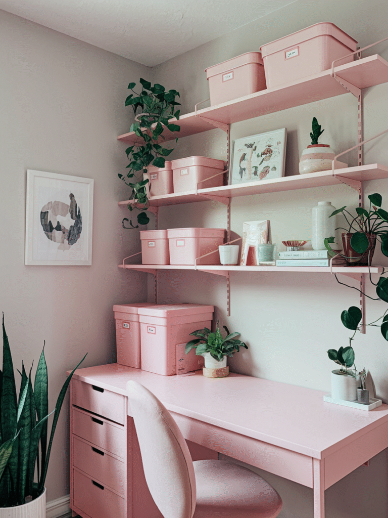 22 Aesthetic Pink Office Ideas for a Pretty & Productive Workspace ...