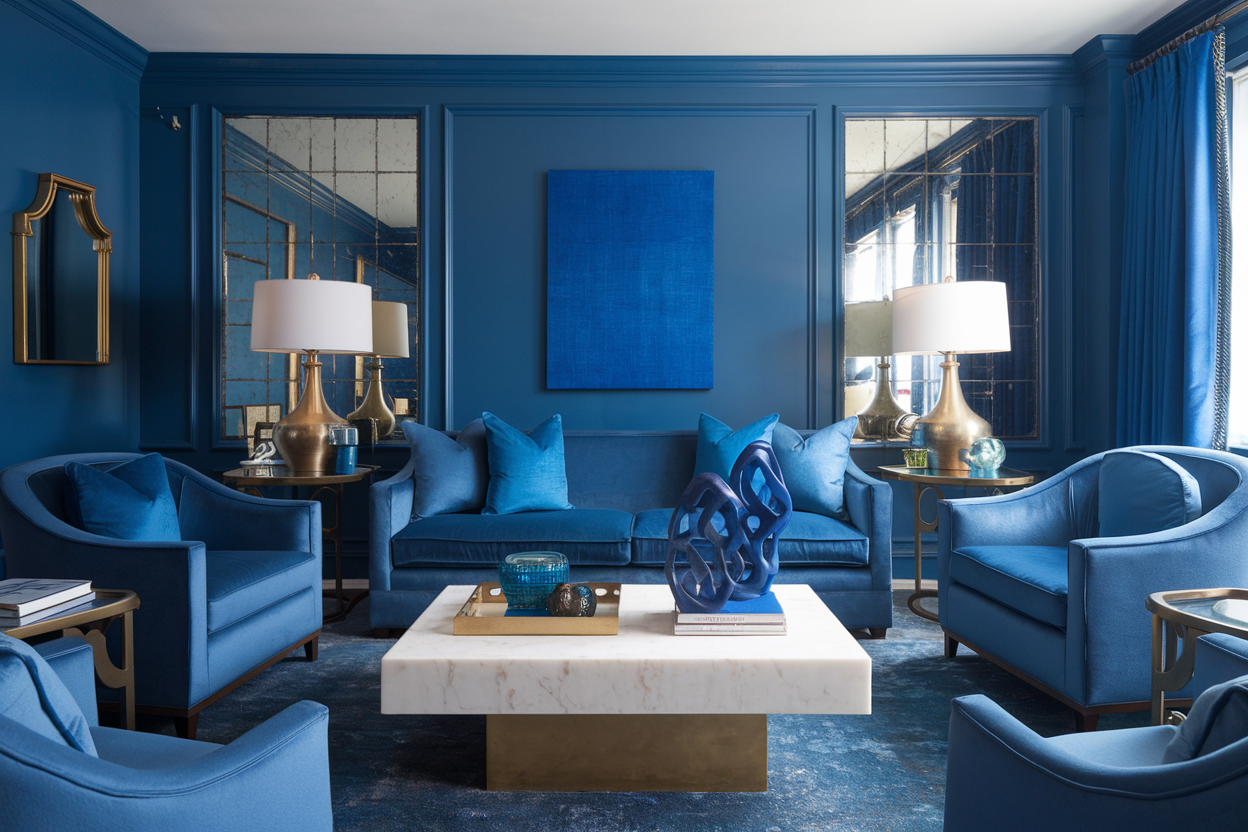 Blue Living Room
