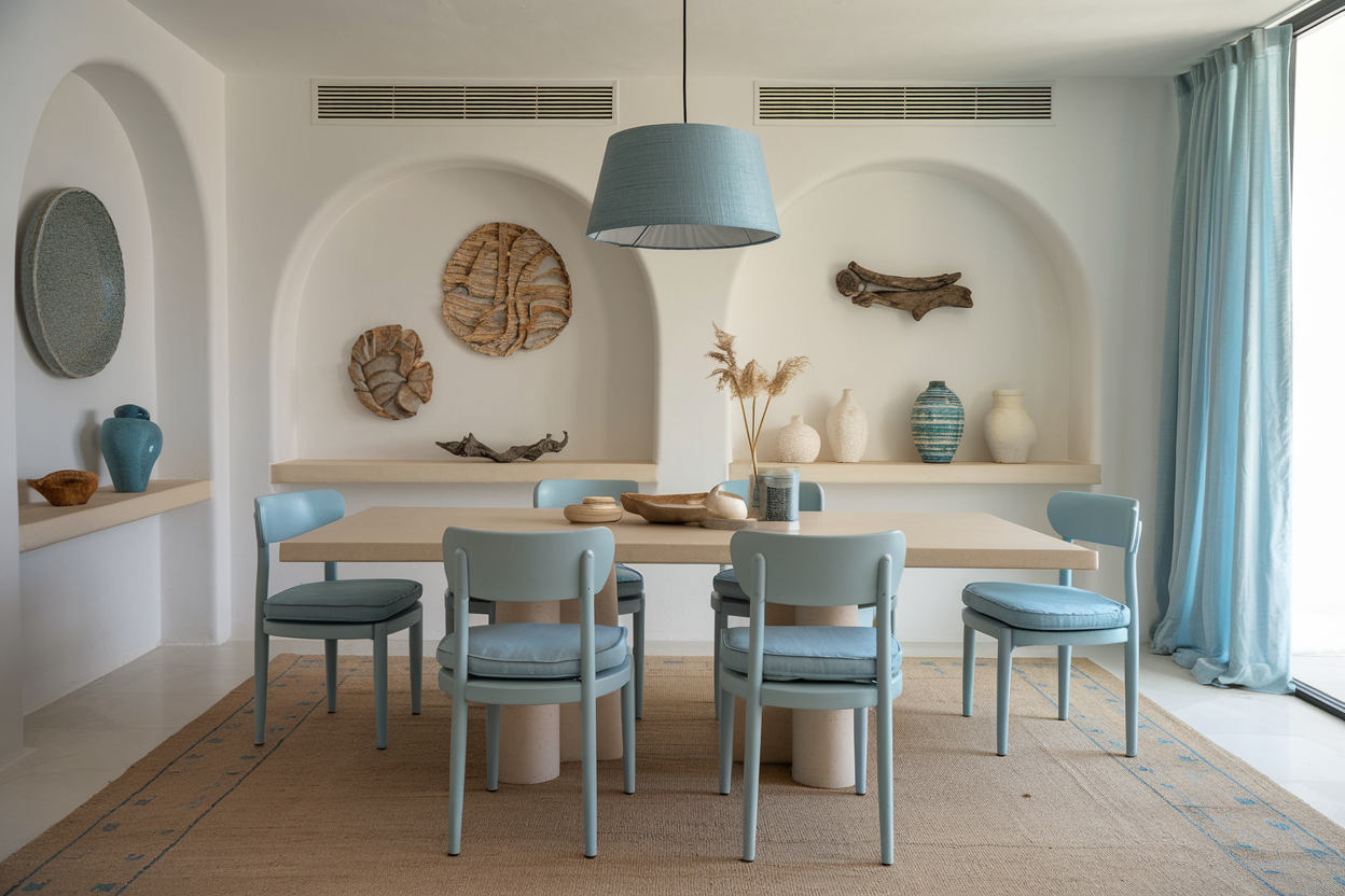 Boho Coastal Dining Room
