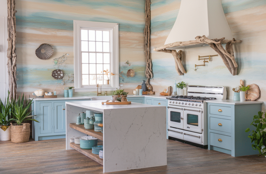 Boho Coastal Kitchen
