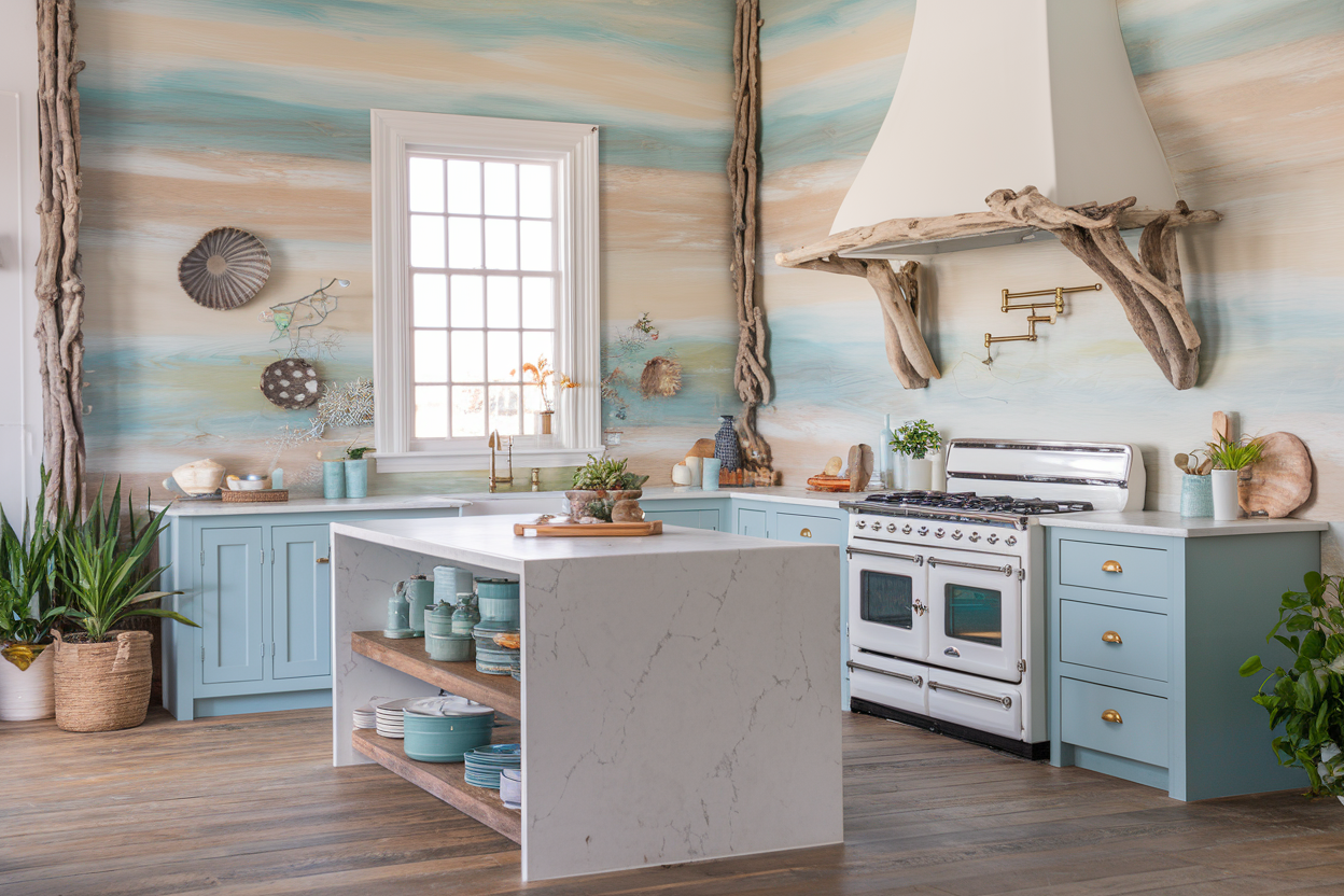 Boho Coastal Kitchen