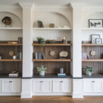 Rustic Built-In Shelving