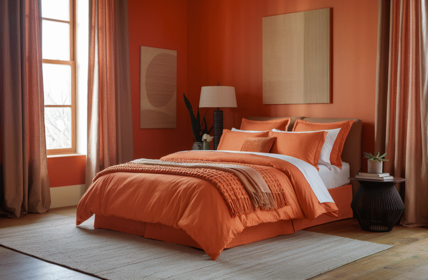 Orange Bedroom