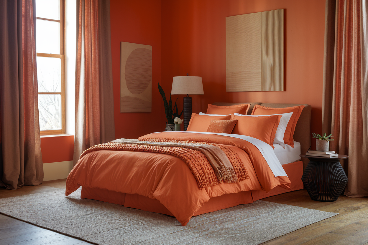 Orange Bedroom