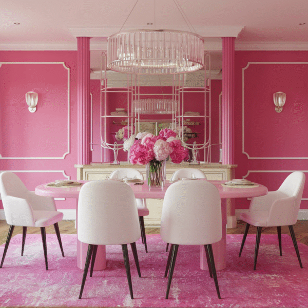 Pink Dining Room