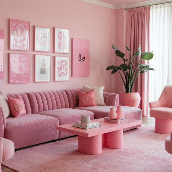 Pink Living Room