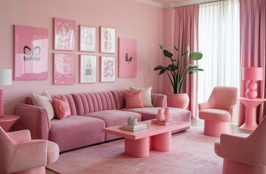 Pink Living Room