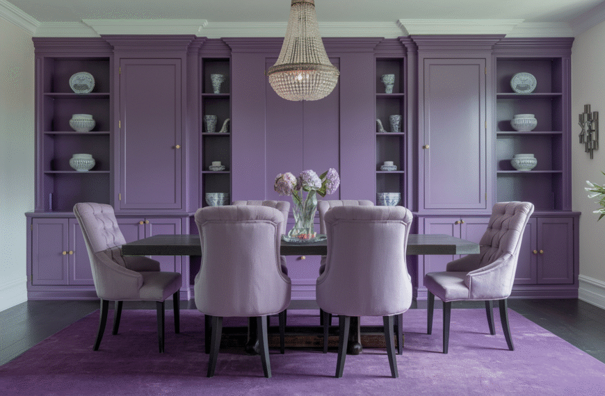 Purple Dining Room