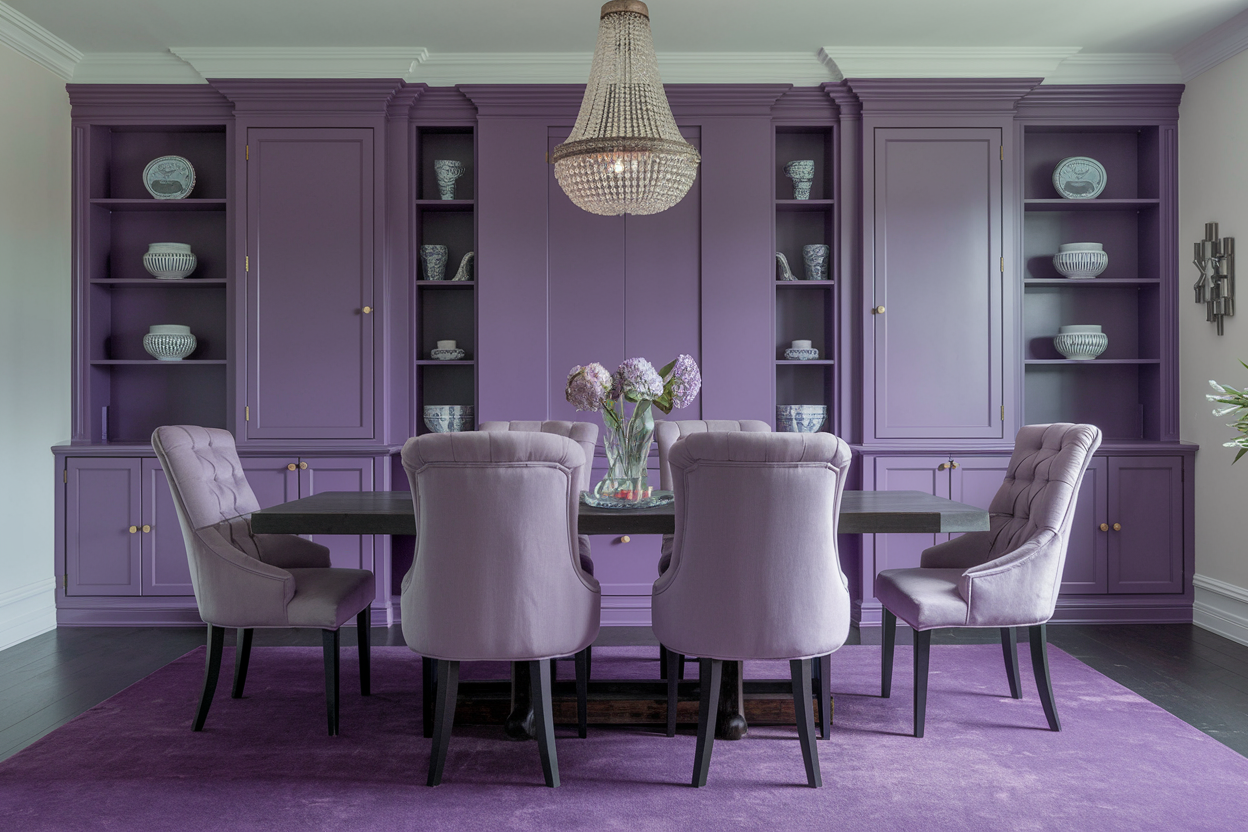 Purple Dining Room