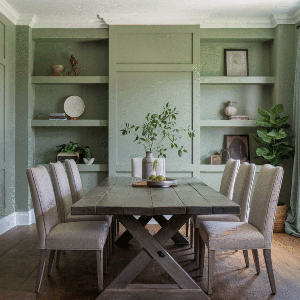Sage Green Dining Room