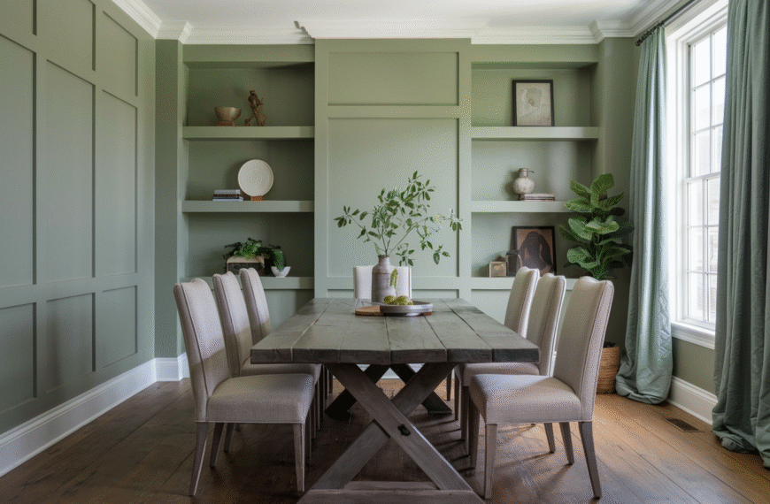 Sage Green Dining Room