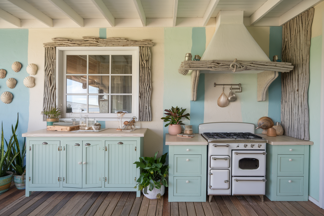 Boho Coastal Kitchen