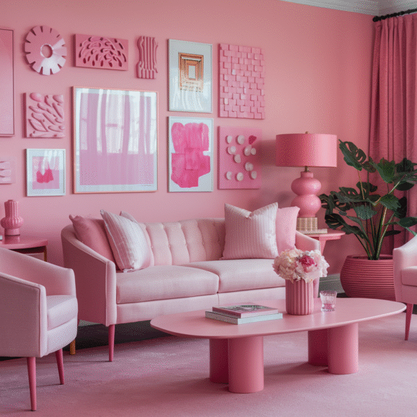 Pink Living Room