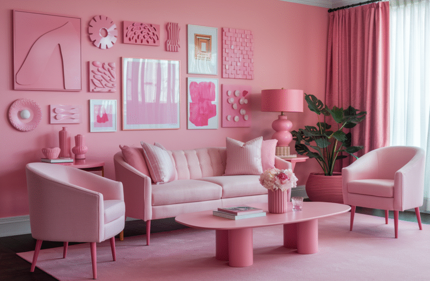 Pink Living Room