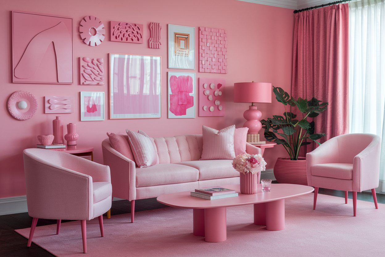 Pink Living Room