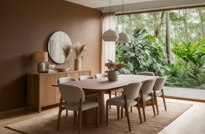 Earthy Tone Dining Room