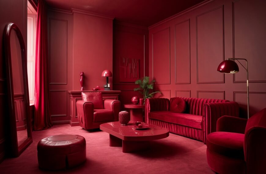 Red Living Room