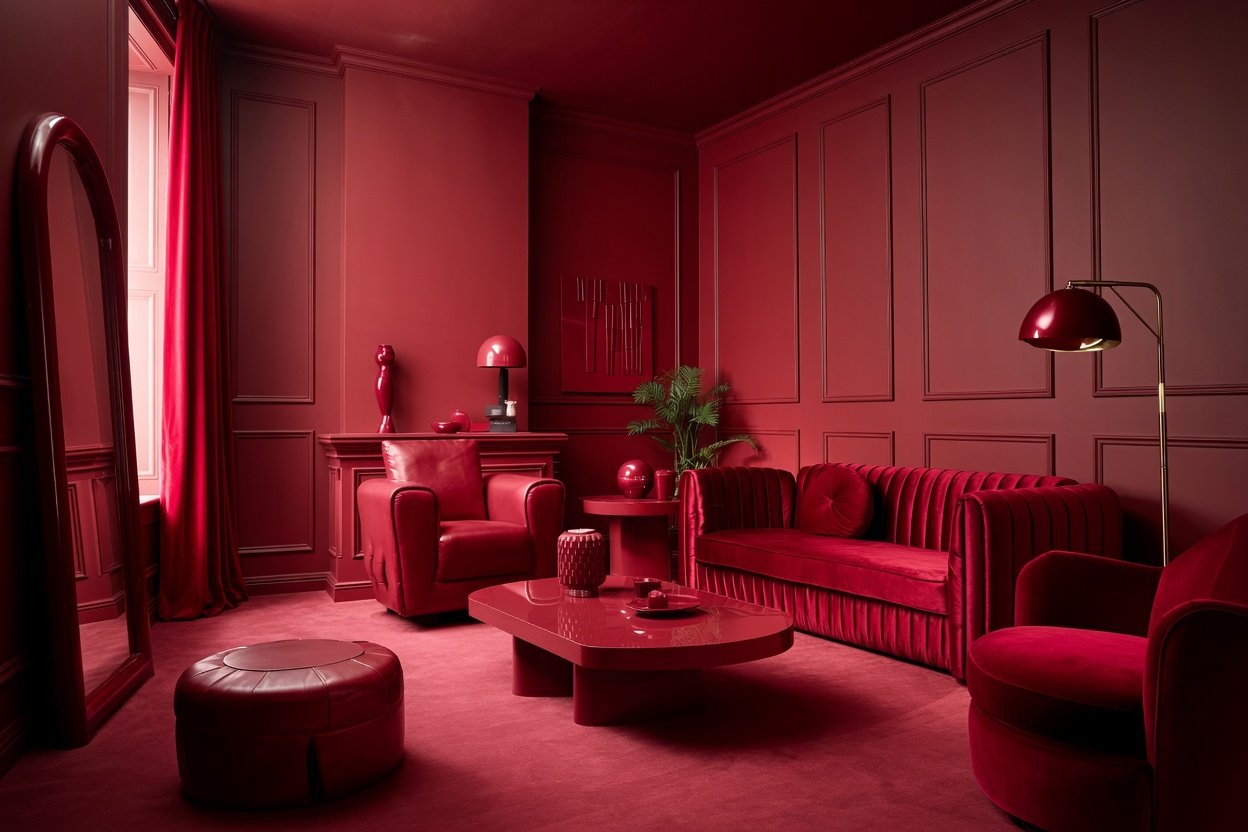 Red Living Room