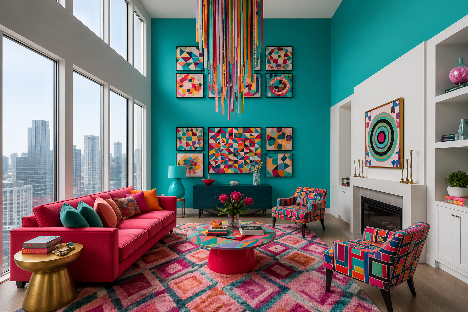 Vibrant Living Room