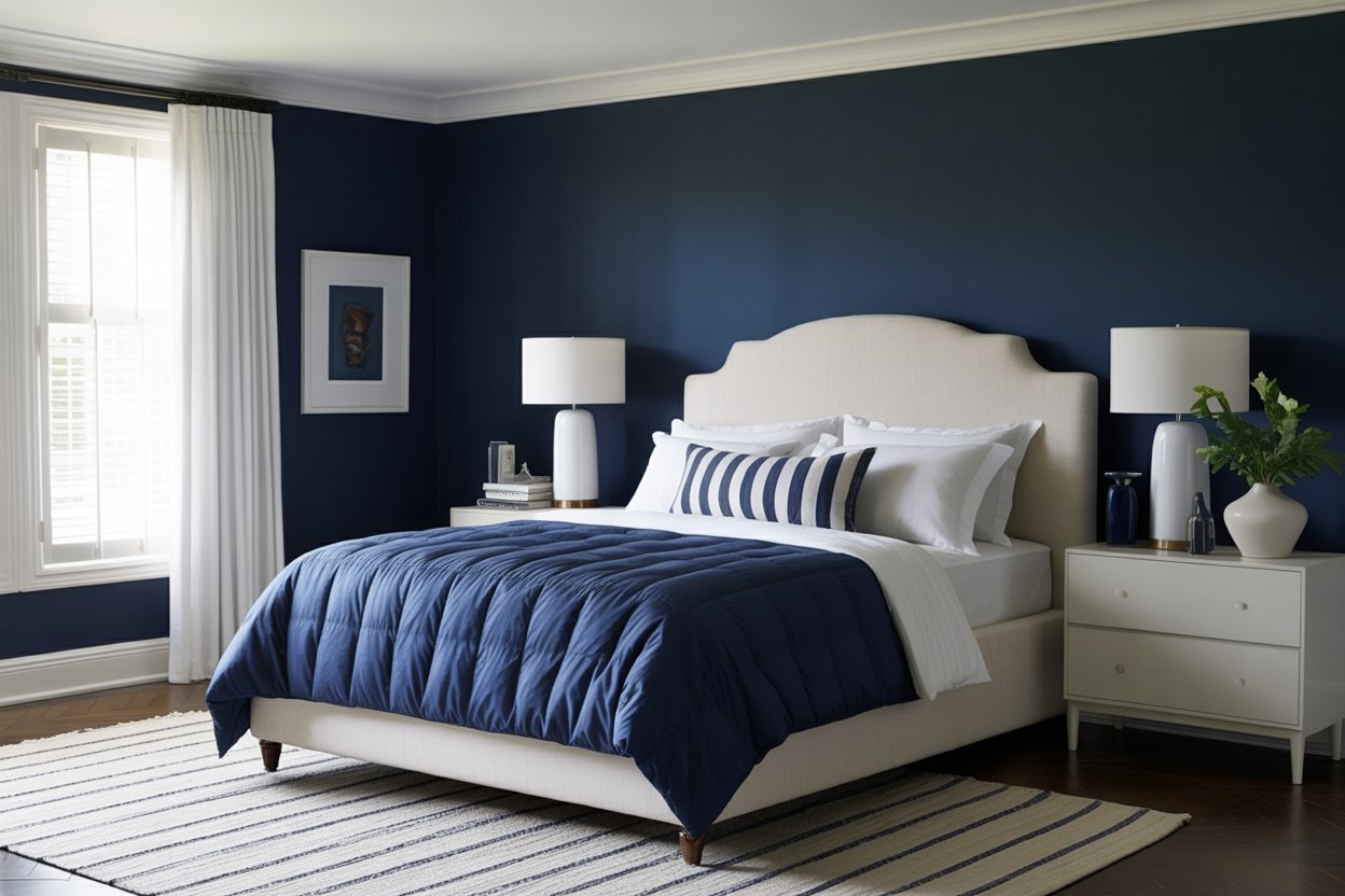 Navy Bedroom