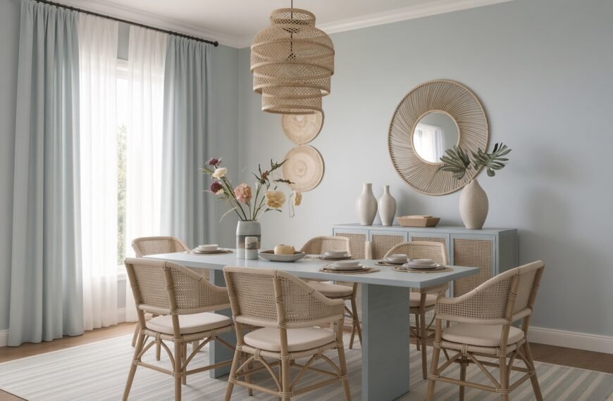 Boho Coastal Dining Room