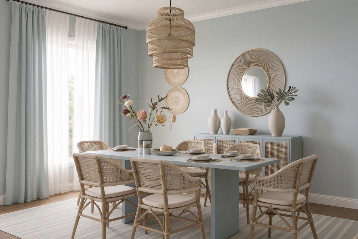Boho Coastal Dining Room